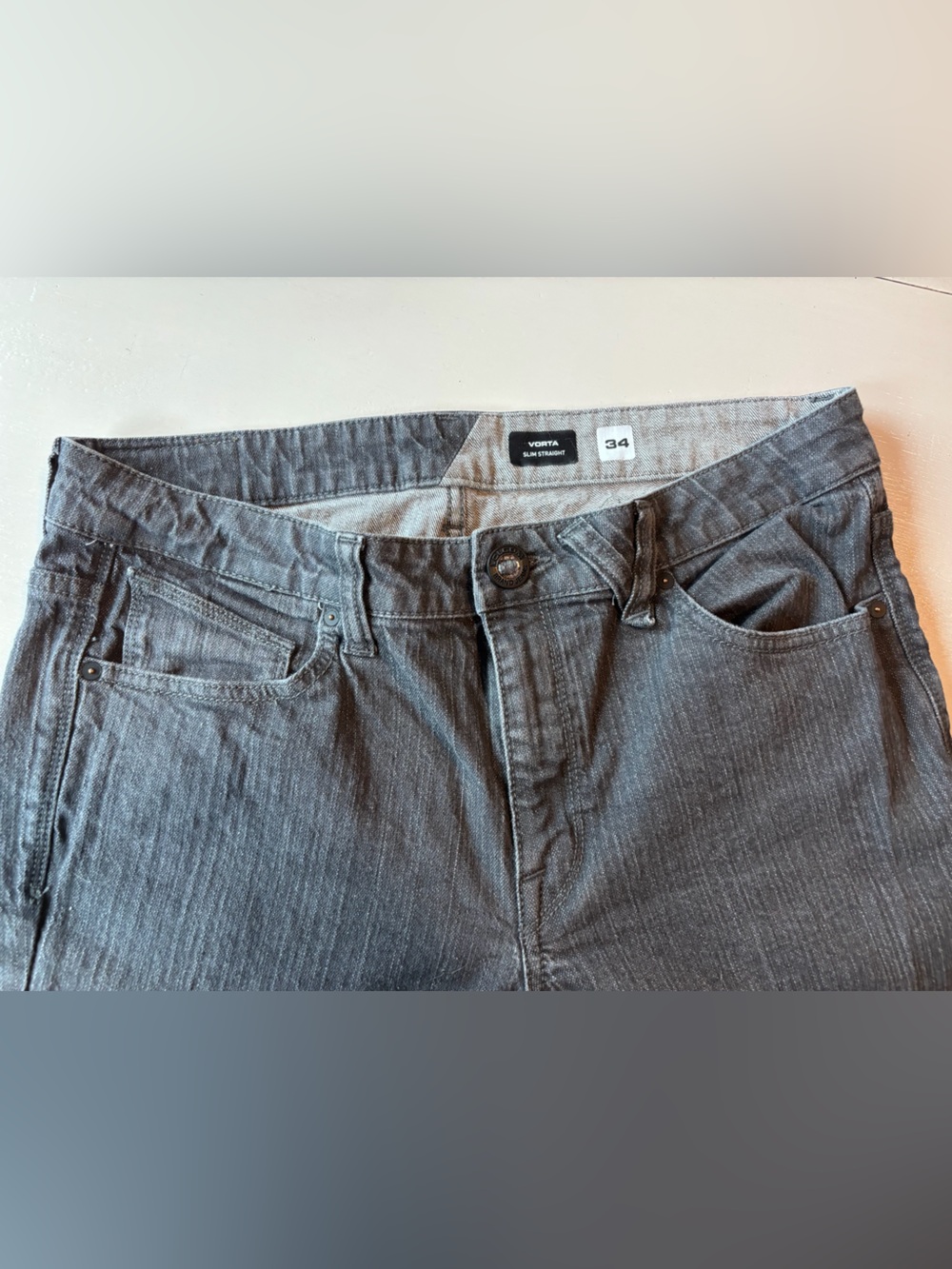 Men’s Volcom Vorta Slim Straight 5-Pocket Stretch Denim Jeans